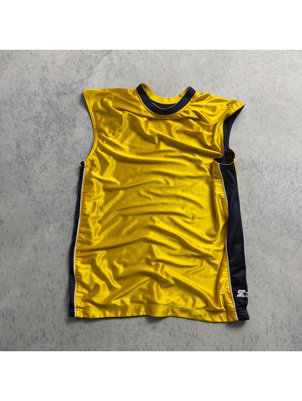 Y2K Starter Basketball Jersey Tank Top Sz. L Shiny Dazzle
